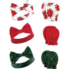 Hudson Baby Hudson Baby Cotton Headband and Scratch Mitten Set