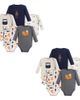 Hudson Baby Hudson Baby Cotton Long-Sleeve One-Piece Garment - 1
