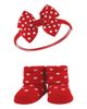 Hudson Baby Hudson Baby Delightful Duo Gift Headband and Socks - 4
