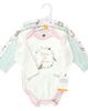 Hudson Baby Hudson Baby Essential All-Cotton Long-Sleeve Bodysuit Triple Pack - 2