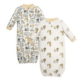 Hudson Baby Hudson Baby Fleece Gowns 2Pack