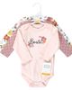 Hudson Baby Hudson Baby Little Soft Cotton Long-Sleeve One-Piece 3Pk - 2