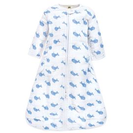 Hudson Baby Hudson Baby Long Sleeve Muslin Sleeping Bag, Wearable Blanket, Sleep Sack (baby)