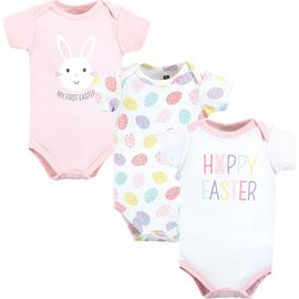Hudson Baby Hudson Baby Three-Piece Set of Cotton Bodysuits