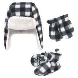 Hudson Baby Hudson Baby Trapper Hat, Mitten & Bootie Set(baby)