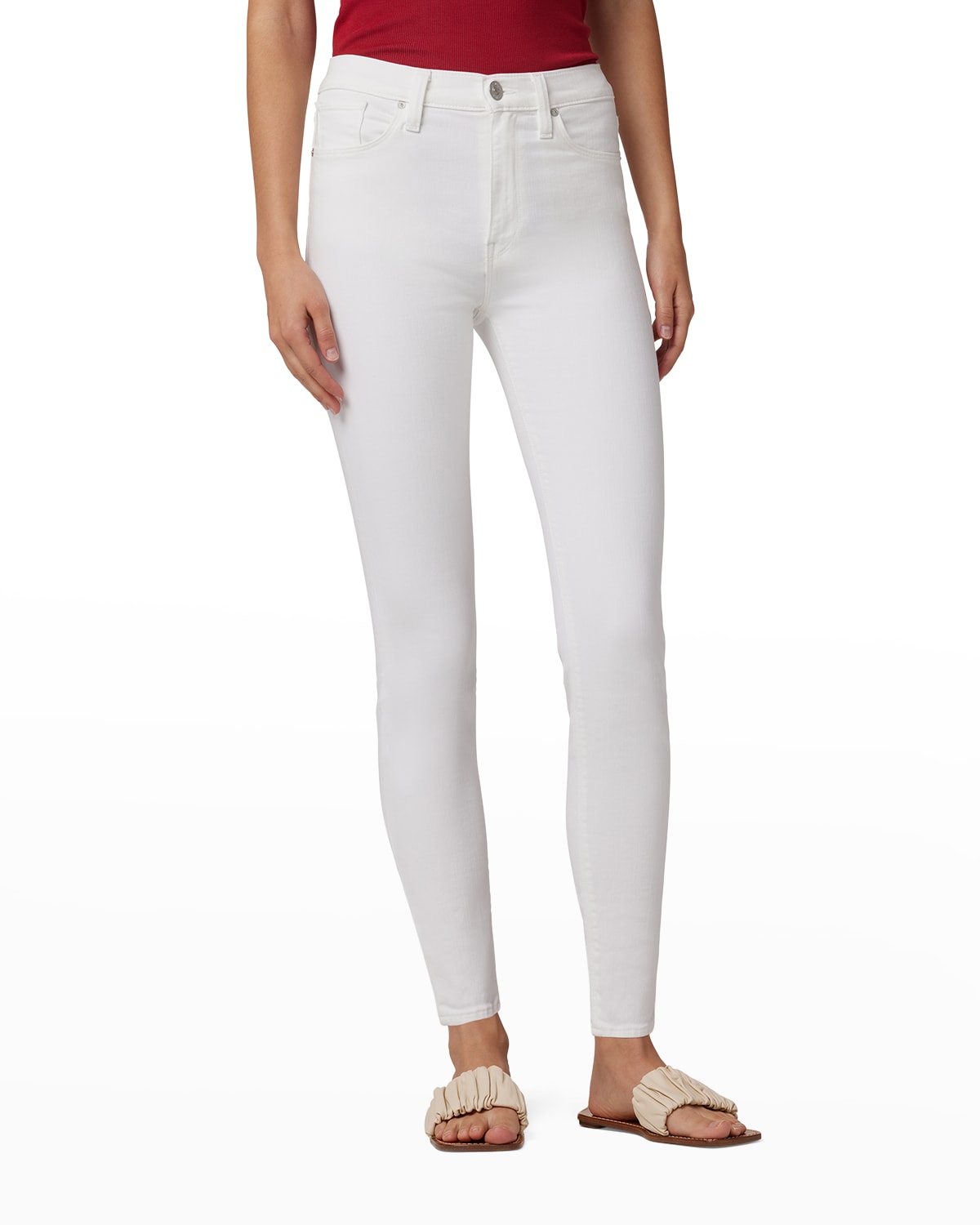 Hudson Barbara High-Waist Super Skinny Ankle Jeans