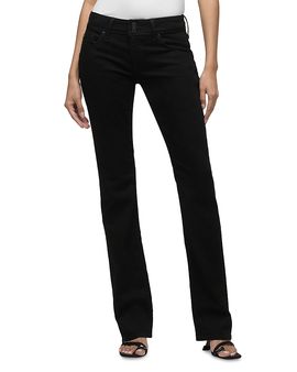 Hudson Hudson Beth Mid Rise Baby Bootcut Jeans in Black