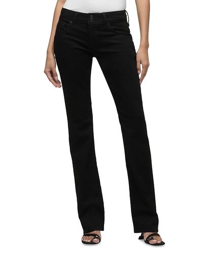 Hudson Hudson Beth Mid Rise Baby Bootcut Jeans in Black