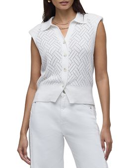 Hudson Hudson Knitted Sleeveless Collared Top