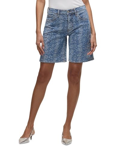 Hudson Hudson Printed London Low Rise Long Shorts