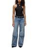 Hudson Hudson Rylee Layered High Rise Loose Wide Leg Jeans in London Bridge - 2
