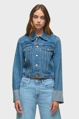 Hudson Jeans Hudson Jeans Cuffed Cropped Denim Jacket