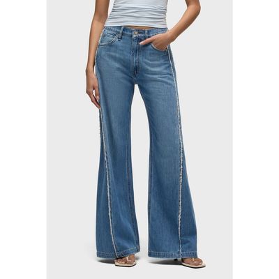 Hudson Jeans Hudson Jeans jodie loose fit wide leg w/ frayed seams