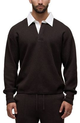 Hudson Jeans Hudson Jeans Long Sleeve Contrast Polo