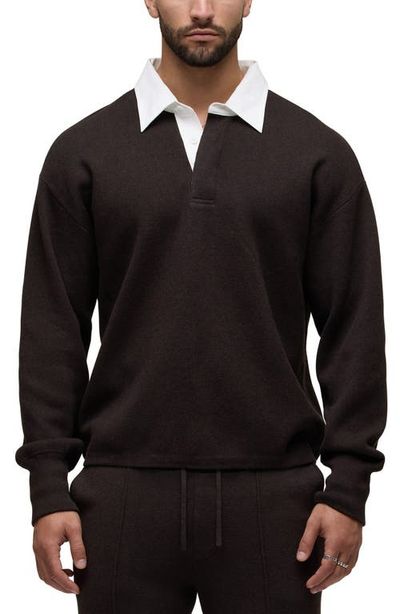 Hudson Jeans Hudson Jeans Long Sleeve Contrast Polo