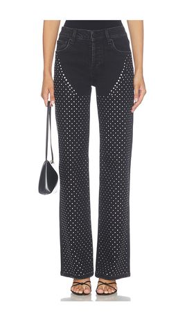 Hudson Jeans Hudson Jeans Rosie High Rise Wide Leg Jeans With Embellishment