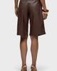 Hudson Jeans Hudson Jeans Vegan Leather Pleated Trouser Short - 5