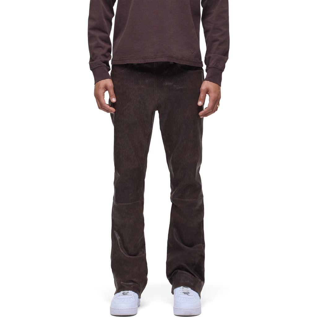 Hudson Jeans Hudson Jeans Walker Kick Flare Leather Jeans