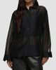 Hudson Jeans Hudson Jeans Women's Sheer Oversized Button-Front Shirt - 4