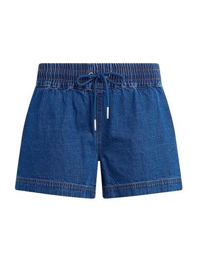 Hudson Jeans Women's Cotton-Blend Denim Mid-Rise Drawstring Shorts