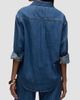 Hudson Jeans Women's Embroidered Palm Oversized Button-Front Denim Shirt - 6