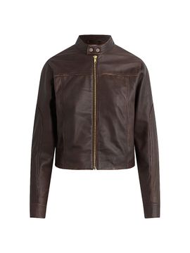 Hudson Jeans Women's Leather Moto Jacket