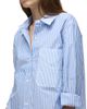 Hudson Jeans Women's Oversized Multi Stripe Cotton Button-Front Shirt - 7