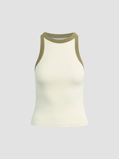 Hudson Jeans Women's Rib-Knit Racer Tank Top