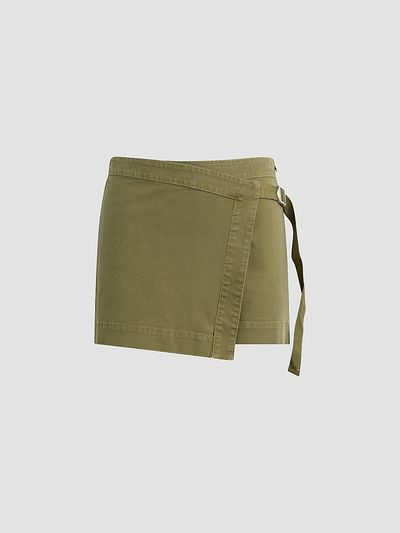 Hudson Jeans Women's Sporty D-Ring Belt Stretch Cotton Skort