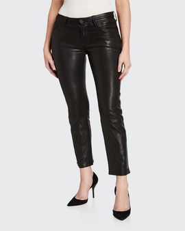 Hudson Nico Leather Cigarette Pants