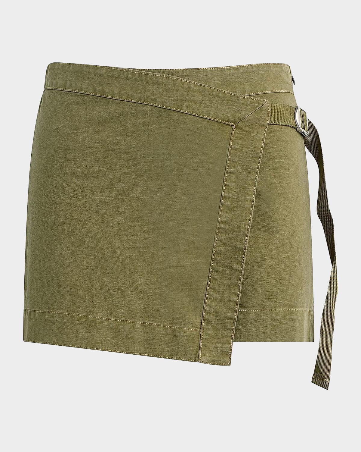 Hudson Sporty D-Ring Belt Stretch Cotton Skort