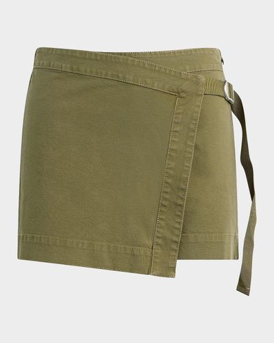Hudson Sporty D-Ring Belt Stretch Cotton Skort