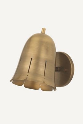 Hudson Valley Lighting Basil Flower Bell Patina Brass Wall Sconce