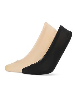 Hue Hue Archease Cushioned Insole Liner Socks, Pack of 2