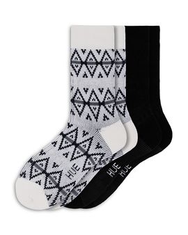 Hue Hue Argyle Stripe Boot Socks, Set of 2
