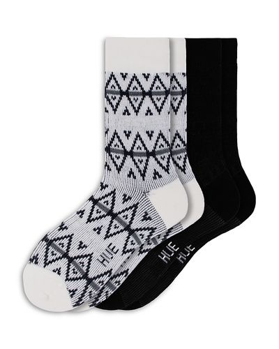 Hue Hue Argyle Stripe Boot Socks, Set of 2