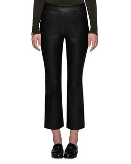 Hue Hue Faux Leather Cropped Leggings