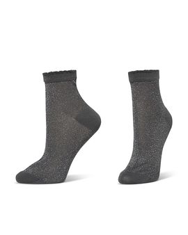 Hue Hue Metallic Opaque Anklet Socks