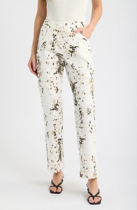 Hue Hue Pony Print Straight Leg Denim Leggings