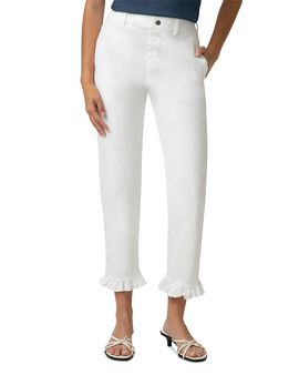 Hue Hue Ultra Soft Ruffled Denim Skimmer Pants