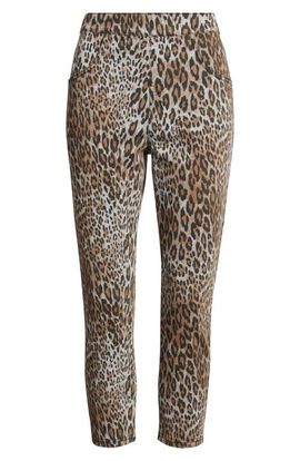 Hue Hue Ultrasoft Leopard Cotton Blend Capri Leggings