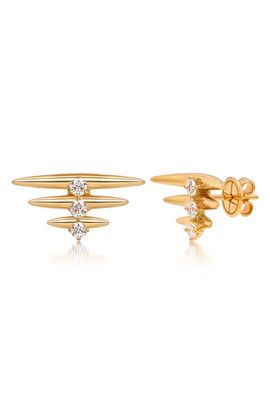 Hueb Hueb 18k Gold Diamond Stud Earrings