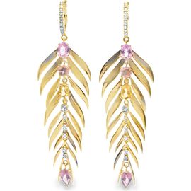 Hueb Hueb Bahia 18K Gold Diamond & Stone Drop Earrings