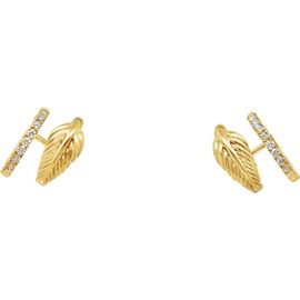 Hueb Hueb Bahia 18k Gold Diamond Climber Earrings