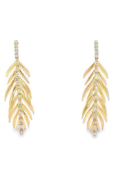 Hueb Hueb Bahia 18K Gold Diamond Drop Earrings