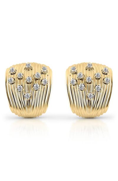Hueb Hueb Bahia 18k Gold Diamond Hoop Earrings