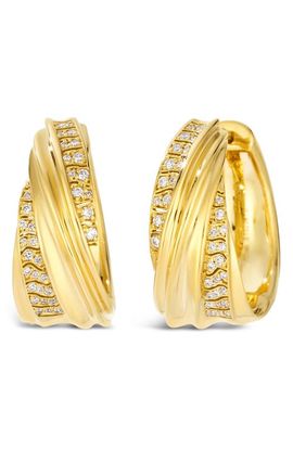 Hueb Hueb Dunas 18K Gold & Diamond Hoop Earrings