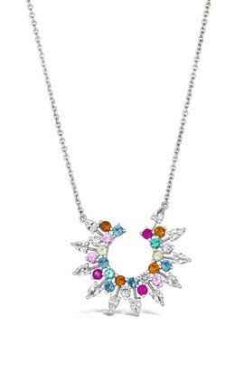 Hueb Hueb Mixed Precious Stone Pendant Necklace