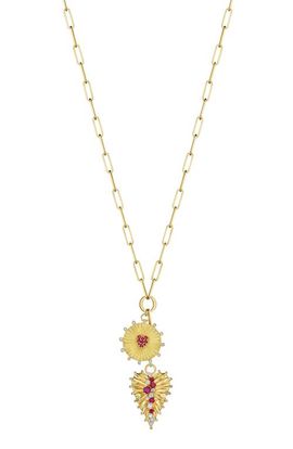 Hueb Hueb Penka Ruby & Diamond Pendant Necklace