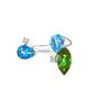 Hueb Women's Amazonia 18K White Gold, 0.13 TCW Diamonds & Multi-Gemstone Ring - 3
